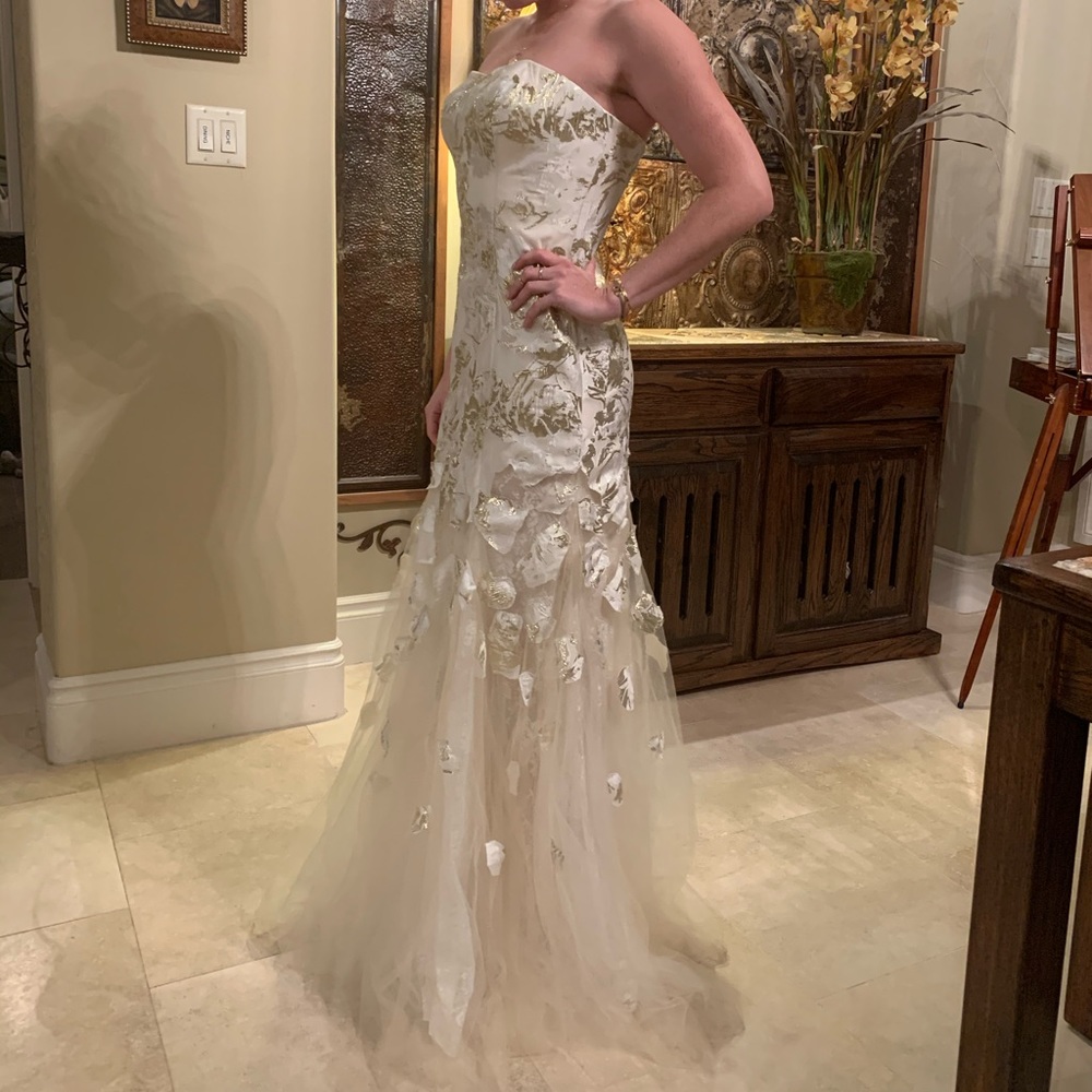 Strapless gown